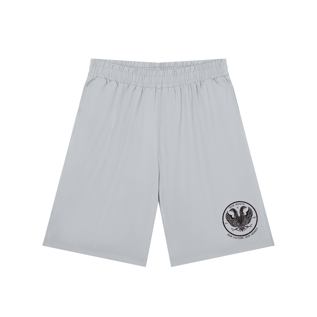 Men’s Solid Elastic Waist Shorts
