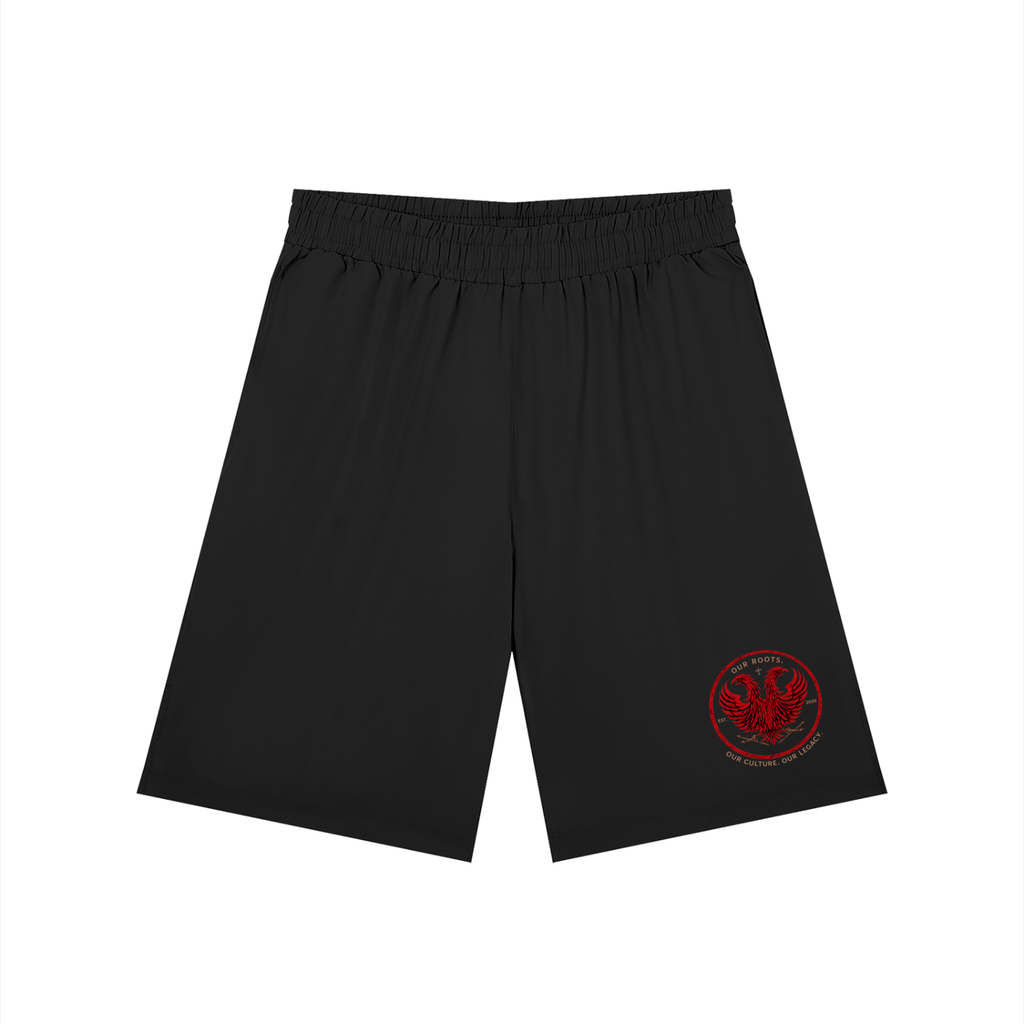 Men’s Solid Elastic Waist Shorts