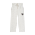 Solid Color Straight-Leg Sweatpants